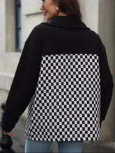 Load image into Gallery viewer, Checkered Snap Down Long Sleeve Jacket
