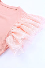 Load image into Gallery viewer, Ruffled Round Neck Cap Sleeve Blouse