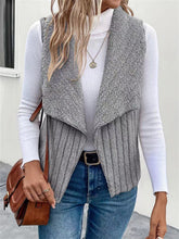 Load image into Gallery viewer, Open Front Fuzzy Vest Coat
