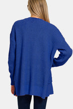 Load image into Gallery viewer, Zenana Waffle Open Front Sweater Cardigan
