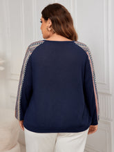 Load image into Gallery viewer, Plus Size Printed Long Sleeve Sweatshirt