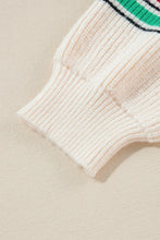 Load image into Gallery viewer, Letter Round Neck Long Sleeve Sweater
