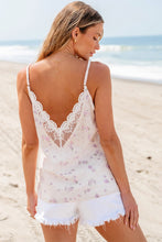 Load image into Gallery viewer, Lace Printed V-Neck Cami
