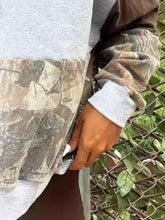 Load image into Gallery viewer, Full Size Drawstring Patchwork Long Sleeve Hoodie