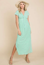 Load image into Gallery viewer, Culture Code Full Size Striped Twisted Detail Dress