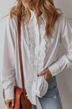 Load image into Gallery viewer, Eyelet Button Down Long Sleeve Shirt