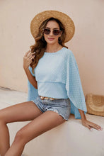 Load image into Gallery viewer, Swiss Dot Round Neck Blouse