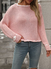 Load image into Gallery viewer, Dropped Shoulder Long Sleeve Sweater