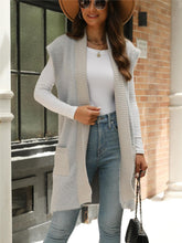 Load image into Gallery viewer, Pocketed Open Front Cap Sleeve Cardigan