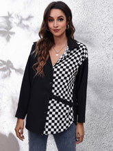 Load image into Gallery viewer, Printed Collared Neck Long Sleeve Shirt