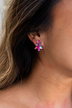 Load image into Gallery viewer, Christmas Tree Studs - Pink Sparkle