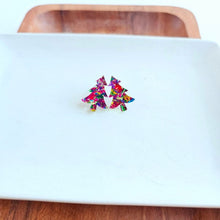 Load image into Gallery viewer, Christmas Tree Studs - Pink Sparkle