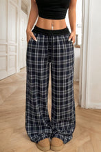 Load image into Gallery viewer, Plaid Wide Leg Pants