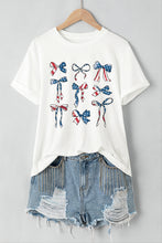 Load image into Gallery viewer, Bow Round Neck Short Sleeve T-Shirt