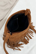 Load image into Gallery viewer, Suede Fringe Shoulder Bag