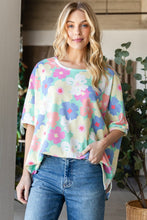 Load image into Gallery viewer, HOPELY Floral Waffle Oversized T-Shirt