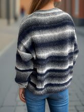 Load image into Gallery viewer, Gradient Round Neck Dropped Shoulder Sweater