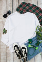 Load image into Gallery viewer, Sequin Lucky Clover Long Sleeve Sweatshirt