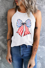 Load image into Gallery viewer, Bow Graphic Grecian Neck Tank