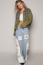 Load image into Gallery viewer, POL Plaid Button Down Shirt with Chest Pockets