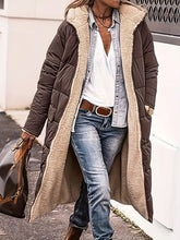 Load image into Gallery viewer, Full Size Zip Up Sherpa Hooded Coat