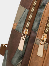 Load image into Gallery viewer, PU Leather Color Block Crossbody Bag