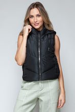 Load image into Gallery viewer, Snobbish Zip Up Quilted Hooded Vest