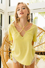 Load image into Gallery viewer, BiBi Tied Detail Short Sleeve T-Shirt