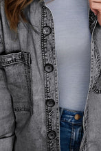 Load image into Gallery viewer, Button Up Long Sleeve Denim Jacket