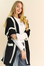 Load image into Gallery viewer, Davi &amp; Dani Fuzzy Trim Open Front Loose Fit Cardigan