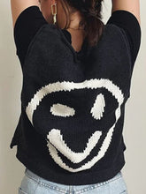 Load image into Gallery viewer, Smiley Round Neck Sweater Vest