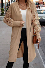 Load image into Gallery viewer, Open Front Lace Lantern Sleeve Cover-Up