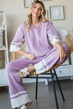 Load image into Gallery viewer, First Love Contrast Ribbed Knit Pants