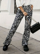 Load image into Gallery viewer, Full Size Animal Print Elastic Waist Pants