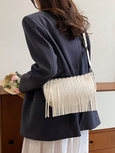 Load image into Gallery viewer, PU Leather Fringe Studded Crossbody Bag