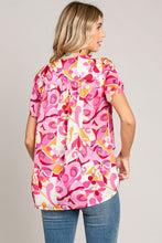 Load image into Gallery viewer, Cotton Bleu by Nu Label Abstract Print Short Sleeve Top