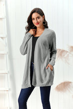 Load image into Gallery viewer, Cable-Knit Open Front Long Sleeve Cardigan