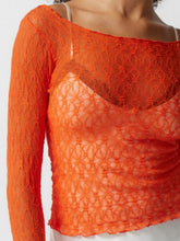 Load image into Gallery viewer, Lace Boat Neck Long Sleeve Blouse