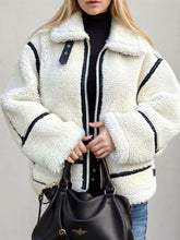 Load image into Gallery viewer, Zip Up Long Sleeve Sherpa Jacket