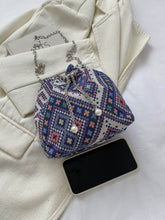 Load image into Gallery viewer, Printed Chain Bucket Bag