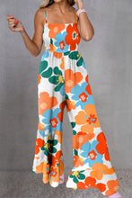 Load image into Gallery viewer, Printed Smocked Spaghetti Strap Jumpsuit