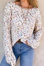 Load image into Gallery viewer, Twisted Confetti Boat Neck Sweater