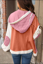 Load image into Gallery viewer, Drawstring Texture Button Up Long Sleeve Hooded Jacket