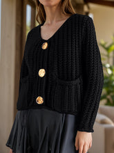 Load image into Gallery viewer, Button Down Long Sleeve Cardigan