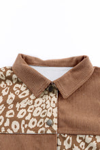 Load image into Gallery viewer, Leopard Button Up Drop Shoulder Jacket