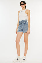 Load image into Gallery viewer, Kancan Ultra High Rise Paperbag Denim Shorts