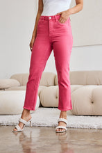 Load image into Gallery viewer, RFM Full Size Tummy Control High Waist Raw Hem Jeans