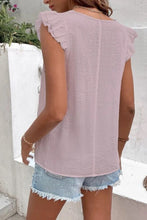 Load image into Gallery viewer, Full Size Ruffled V-Neck Cap Sleeve Blouse