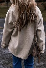 Load image into Gallery viewer, Button Up Collared Neck Long Sleeve Jacket