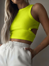 Load image into Gallery viewer, Cutout Round Neck Tank